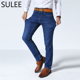 SULEE Brand Men's Jeans High Stretch Denim Brand Men Jeans Size 30 32 34 35 36 38 40 42 Pants Trousers 3 Colours 201223