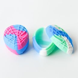 Spider shape smokinng accessories silicone wax container 22ml big jars dab vaporizer oil rubber large food grade silicon dry herb box