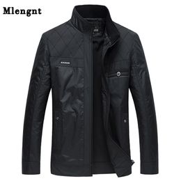 Men Casual Windbreaker Jacket For Spring Autumn Classic 2 Colors Outerwear Thin Long Sleeve Zipper Stand Collar Baggy Male Coat 201120