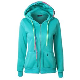 Autumn and winter hoodies women Europe and the United States new long-sleeve Hooded 2XL yellow red green slim sweatshirt JD416 201217