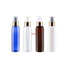 150ml Empty Plastic Perfume Bottles With Gold Aluminium Mist Sprayer Cosmetic PET Container For Freshener Watering Flowers 12Pcsgood package