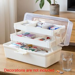 Medicine Storage Pill Holder Make up Camping Emergency Home Organizer Multi Layer Container Large Cabinet First Aid Box Family LJ200812