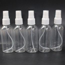 Wholesale Price Refillable Sample Perfume Plastic Bottle 80ml Travel Empty Spray Atomizer Bottles With White Sprayer Caps