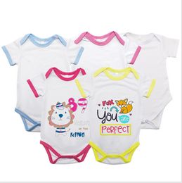 Newborn Shorts Rompers DIY Blank Sublimation Thermal Transfer Baby Jumpsuit Bodysuit Boys Girls Pants Toddler Infant Kids Outfits F102205