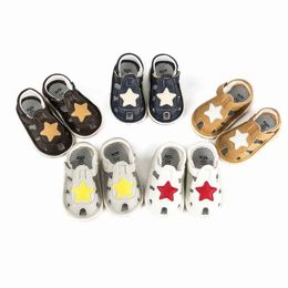 Summer Newborn Star Baby Shoes with Sounds Cute Baby Boy Girl Shoes First Walkers Sounds Princess Shoes LJ201104