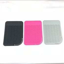 Heat Resistant Silicone Mat Hair Professional Styling Tool Anti-heat Mats for Hair Straightener Curling Iron W2