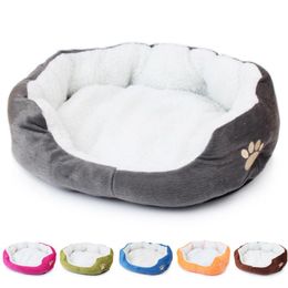 50*40cm Super Cute Soft Cat Bed Winter House for Warm Cotton Dog Pet Products Mini Puppy Comfortable