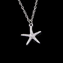 Fashion 20*18mm Starfish Pendant Necklace Link Chain For Female Choker Necklace Creative Jewellery party Gift