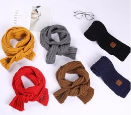 Autumn Winter Baby Long Knit Warm Scarf Soft Boys Girls Neck Collar Kids Knitted Scarves thicken Woollen Shawl scarves