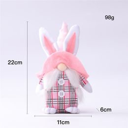 Faceless Bunny Dwarf Doll Easter Bunny Gnome Gift for Girlfriend Wife Mother Lover Kids Happy Easter Rabbit Doll Home Decoration CCB4560