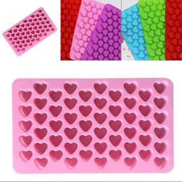 55 Lattices Silicone Moulds Love Heart DIY Baking Mould Easy Demoulding Chocolate Ice Cake Decor Mould 1 5mh G2