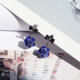 Bow Stud Earrings Simulated Jewellery Brincos Bowknot Bijoux Imitation Crystal Earring
