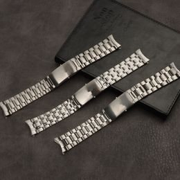 Wholesale 20mm 22mm Silver Stainless Steel Watch Band For Fit Omega Strap Seamaster Speedmaster Planet Ocean Watchband