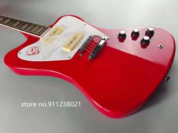 High-quality electric guitar, red guitar, silver and gold accessories, Colour can be customized, stock,