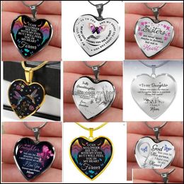 Jewelry Accessories Baby, Kids & Maternity Fashion Family Peach Heart Necklace Mom Dad Daughter Love Bear Pendants Friend Girlfriend Boyfrie