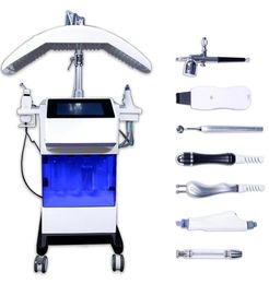 Powerful hydra facial with LED light Hydro Oxygen Jet Microdermabrasion equepment Skin deep cleaning rf Scrubber face lift wrinkel removal Machine