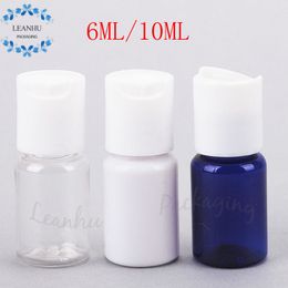 6ML 10ML Plastic Makeup Bottle With Disc Top Cap,Mini Sample Container,Refillable Lotion Cream Packing Container,Water Bottles