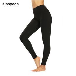 Women Sexy Solid High Waist Leggings for Women Girls Ultra Soft Brushed Buttery Elastic Stretch Pants Plus Size Fitness Trousers 201027