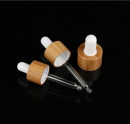 200pcs Glass Dropper Pipette Lid With Black White Cap Essential Oil Perfume Travel Refillable Bottle 5/10/15/20/30/50/100ml