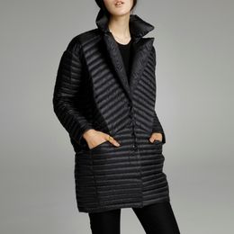 spring thin down coat medium-long female patchwork Colour block thermal arrival women's jackets for women 201103