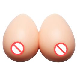 Realistic Silicone Breast Forms Prosthesis Fake Boobs Self Adhesive Tits For Drag Queen Shemale Transgender Crossdresser