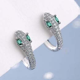 Fashion Charm 925 Sterling Silver Luxury Earring Snake Stud Earring For Women Korea Jewelry Female Jewelrys Prevent Allergy