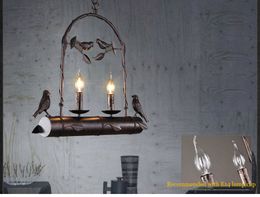 American bird light dining room restaurant chandelier retro cafe clothing store pendant lamp industrial vintage hanging lamp