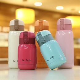 Mini Thermos Kids Stainless Steel Thermo Cup Vacuum Cups Coffee Mugs Termos children belly mug school thermal Bottle 201029