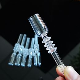 Quartz Nail 10mm 14mm 18mm male Quartz Tip for Mini nector collector Glass Nail Dabber Philtre Tip Free Shipping GQB19
