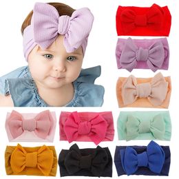 New Top Knot Headband Big Bow Knot Hairband Turban Headwrap Hair Accessories for Baby Girls Kids Toddler