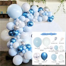 Macaron Balloon Air Balls Foil Happy Birthday Party Balloons Wedding Baby Shower Decorations Boy Girl Decor Kids Adult 220217