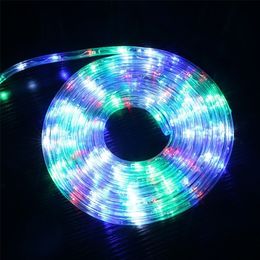 10-40M LED Strip lights Outdoor Street Garland Safe Voltage Rope String Lights Decorations for House Garden Fence Christmas Tree Y201020