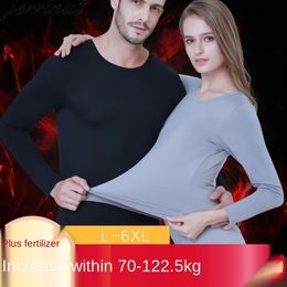 Jerrinut Winter Plus Size L- 6XL Long Johns For Male Female Warm Thermal Underwear Set Clothing Men Woman Thermal Suit 201027