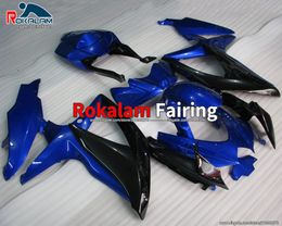 Customise ABS Fairing For Suzuki GSX-R600 GSXR750 K8 2008 2009 2010 08 09 10 Blue Black GSXR600 GSX-R750 Body Kits (Injection Molding)