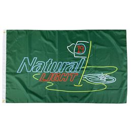 Natural Light 19th Hole Flags Outdoor Banners 3X5FT 100D Polyester 150x90cm High Quality Vivid Color With Two Brass Grommets