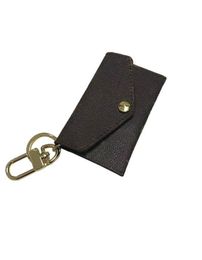 Premium brand key bag premium leather high quality classic female male key holder coin purse small leather key purse with box 195l