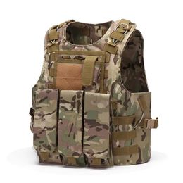 Mens Tactical Vest Molle Combat Assault Plate Carrier Tactical Vest Hunting Multifunction Soldier Combat Vests2458