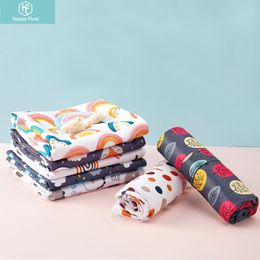 Happy Flute 2 Pieces/set Baby Travel Portable Change Pad Washable Waterproof Sheet Foldable Diaper Mat Bed Pads 40*70cm 201117