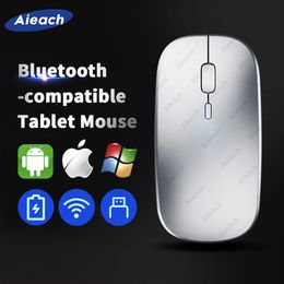 Wireless Mouse Bluetooth-compatible Rechargeable 2.4Ghz USB Mouse For Computer Laptop Tablet Mice Silent Ergonomic Gaming Mouse