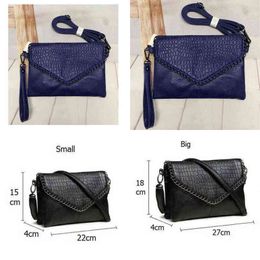 Nxy Handbag Nigedu Casual Crossbody Bag Female Messenger Bags Black Pu Leather Women s Shoulder Chain Envelope Clutch Purses 0214