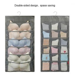 Storage Bags Folding Clothing Bag Hanging Organiser Socks Bra Underwear Multifunction Rack Hanger For Wardrobe