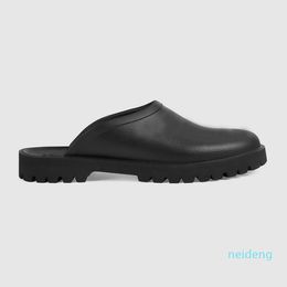 Luxury Designer Slippers Women Men Sandals Hollow Pattern Rubber Platform Groove Sole Waterproof Sandal Casual Shoes Fashion 2022