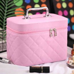 Style Handbag High Quality Travel Multifunctional Pink Cosmetic Bag Waterproof Portable Toiletries Storage Box