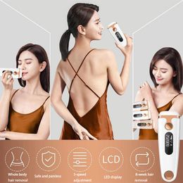 Electric Face Scrubbers IPL Hair Removal for Women and Men Permanent Painless Laser Hair Removal System 500000 Hair Remover Treatment for Wh