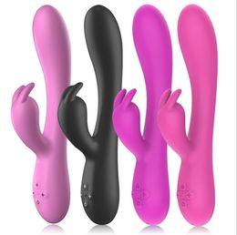 Heating Rabbit Vibrator Dual Motors Dildo Sex Toys for Women Clitoris Vagina Stimulation G-Spot Nipple Massager 16 Speeds Rechargeable