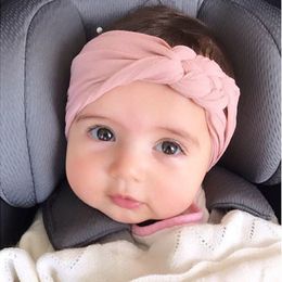 Nylon Baby Headband Chinese Knot Head wrap Braided Baby Hair Bands Infant Hairs Accessories for Girls Newborn Turban 0927