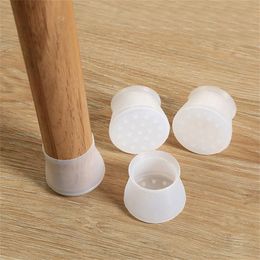 Table Chair Leg Mat Silicone Non-slip Table Chair Leg Caps Foot Protection Bottom Cover Pads Wood Floor Protectors