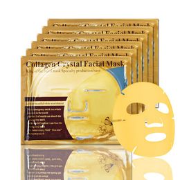 24K Gold Collagen Face Mask Crystal Golden Moisturising Anti-aging Facial Masks Beauty Skin Care Nourishing