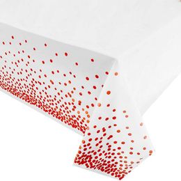 Disposable Table Cover Cute Dot Birthday Simplicity Clean Polychromatic Tablecloth Wedding Accessories Christmas New Arrival 2 6wp K2