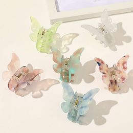 Butterfly Hair Clip Clamps Geometric Acrylic Acetate Hairpins Girls Women Hair Claws Hair Accessories Barrettes